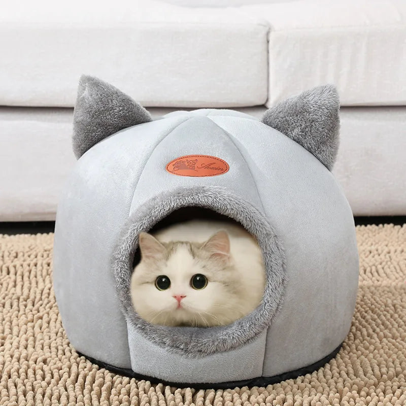 New Deep Sleep Comfort In Winter Cat Bed Little Mat Basket Small House Products Pets Tent Cozy Cave Nest Indoor - Pawz Are Us