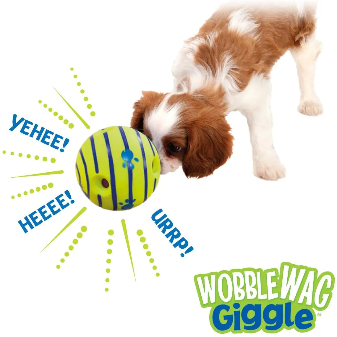 Wobble Wag Giggle Glow Ball Interactive Dog Toy - Pawz Are Us