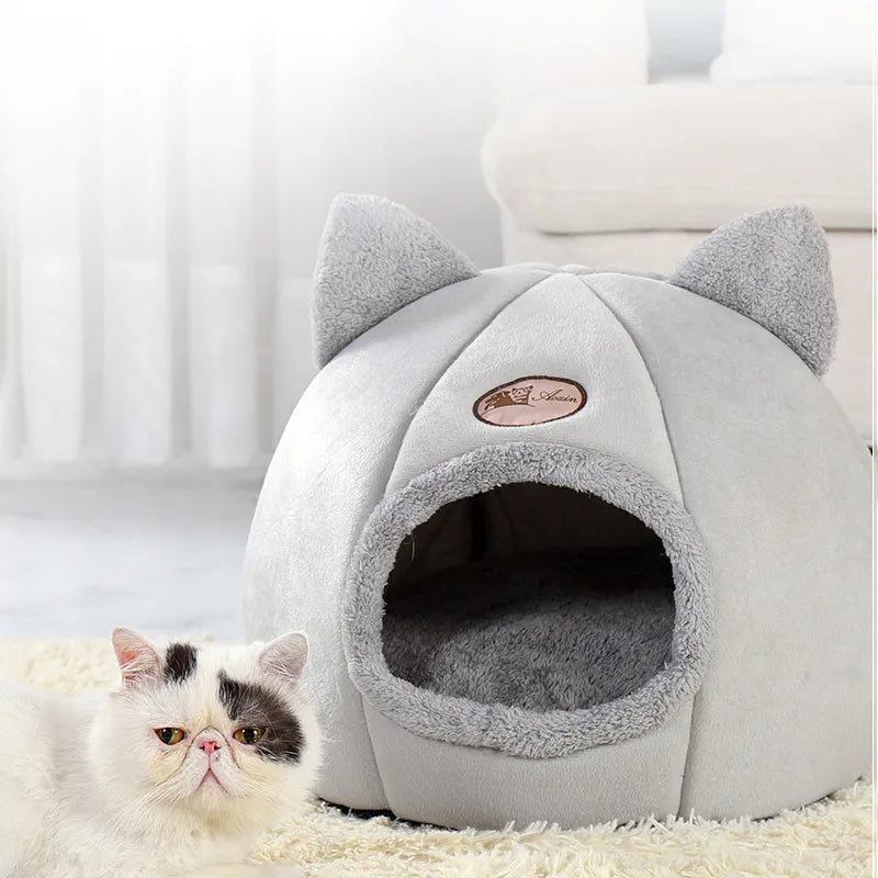 New Deep Sleep Comfort In Winter Cat Bed Little Mat Basket Small House Products Pets Tent Cozy Cave Nest Indoor - Pawz Are Us