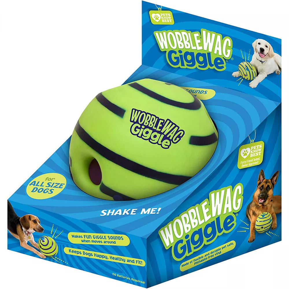 Wobble Wag Giggle Glow Ball Interactive Dog Toy - Pawz Are Us