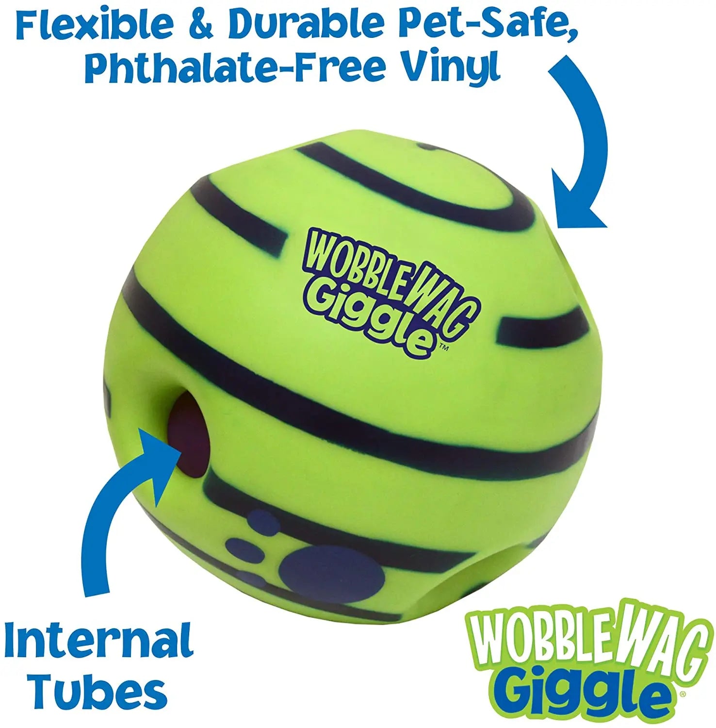 Wobble Wag Giggle Glow Ball Interactive Dog Toy - Pawz Are Us